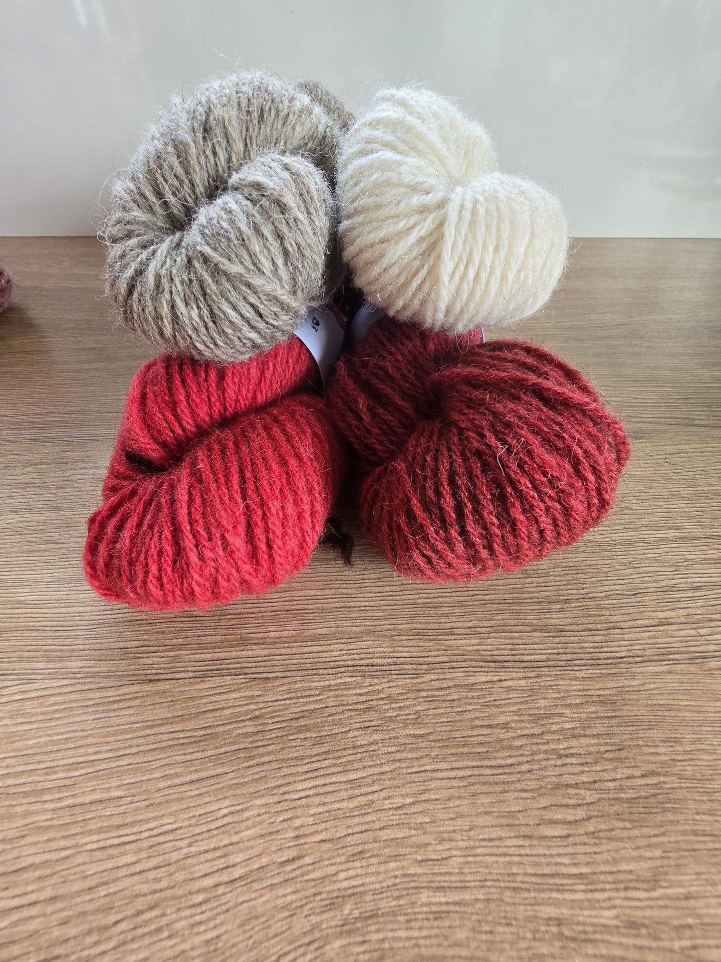 DK Shetland wool 50g Pink & Red Collection - Colours include shet rose, sundew, bubblegum, ragged robin