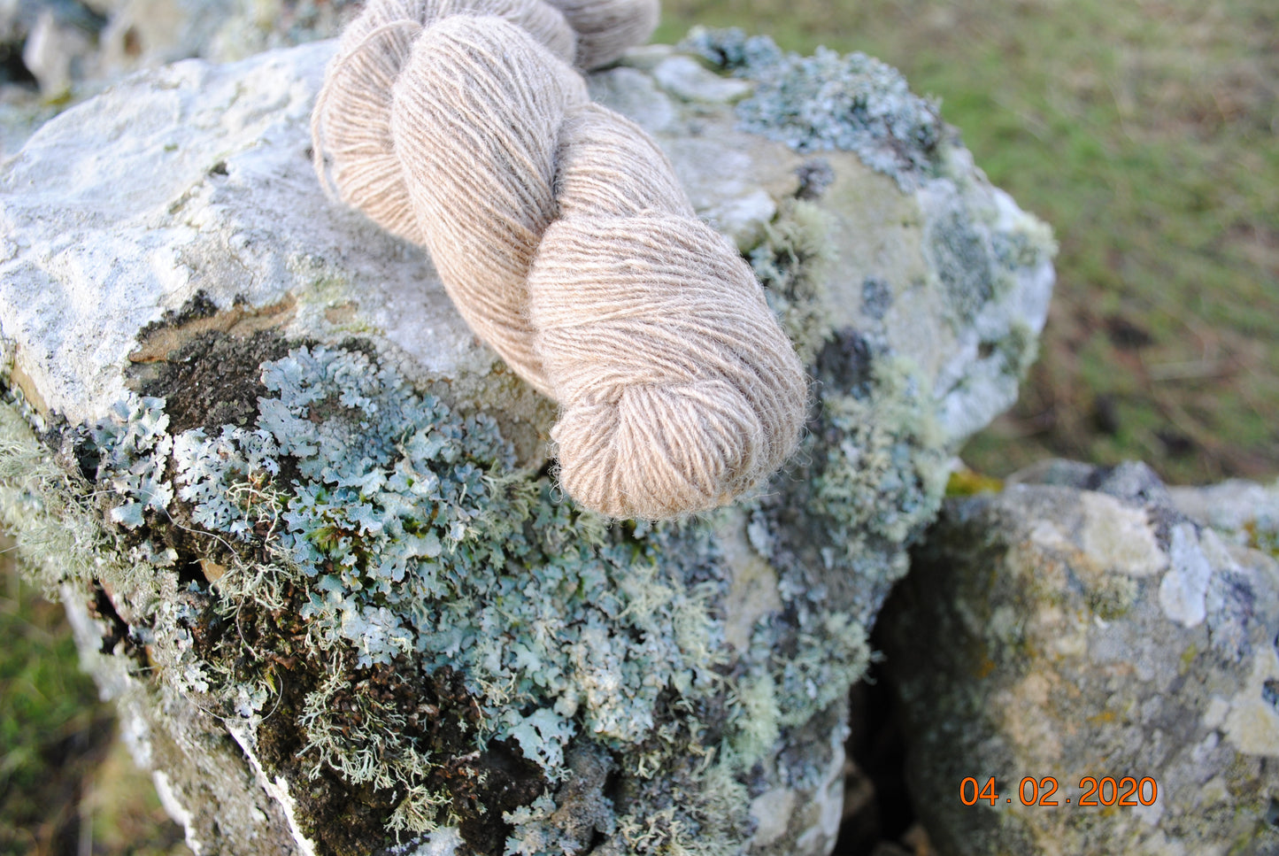 2 ply Shetland Wool 25g Skein - Natural Collection White, Fawn, Grey,  Black