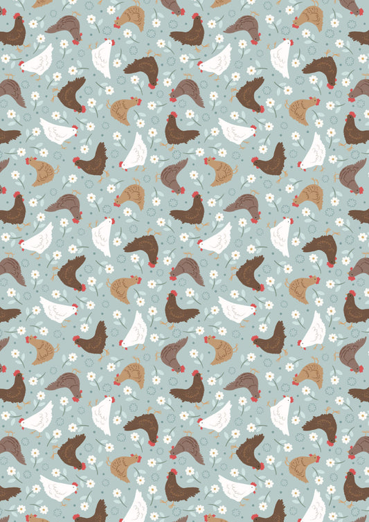 Lewis & Irene  Country Croft - Hens Blue