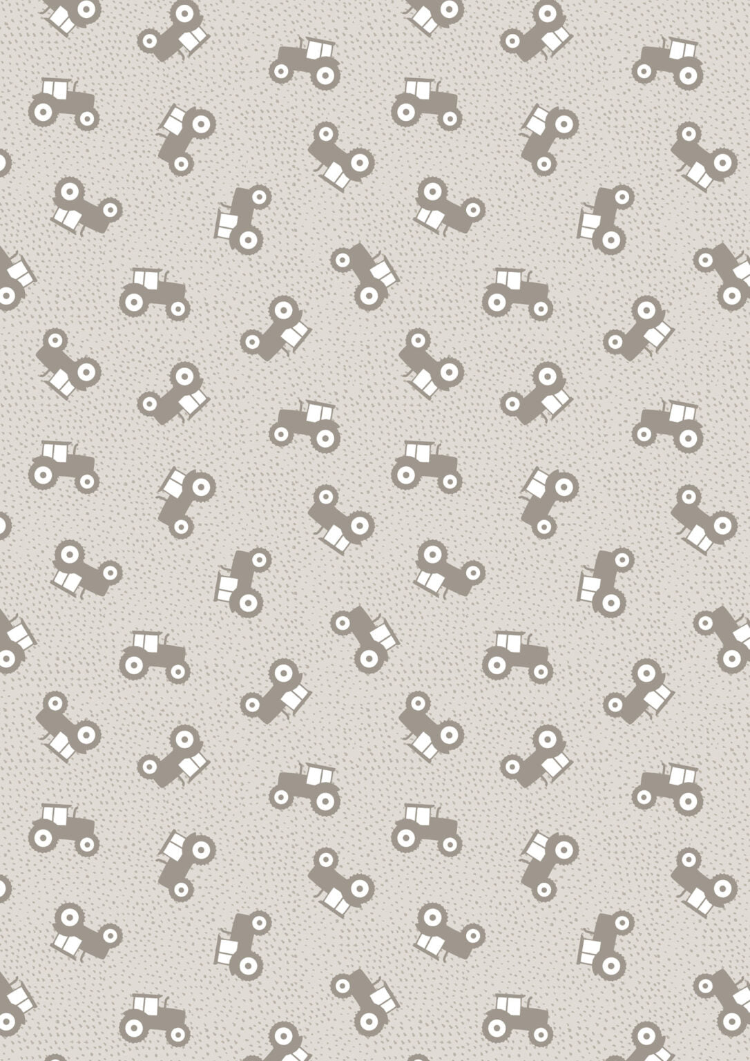 Lewis & Irene Fabric - Country Croft - Mink - Tractors