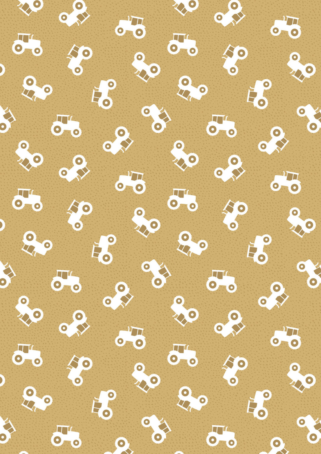 Lewis & Irene Fabric - Country Croft - Honey Tractors