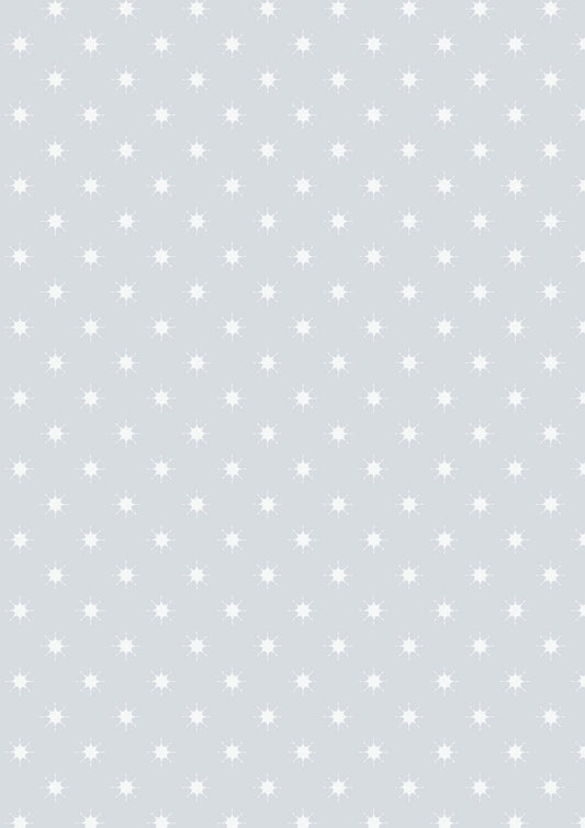 Lewis & Irene Fabric - Little stars on silver
