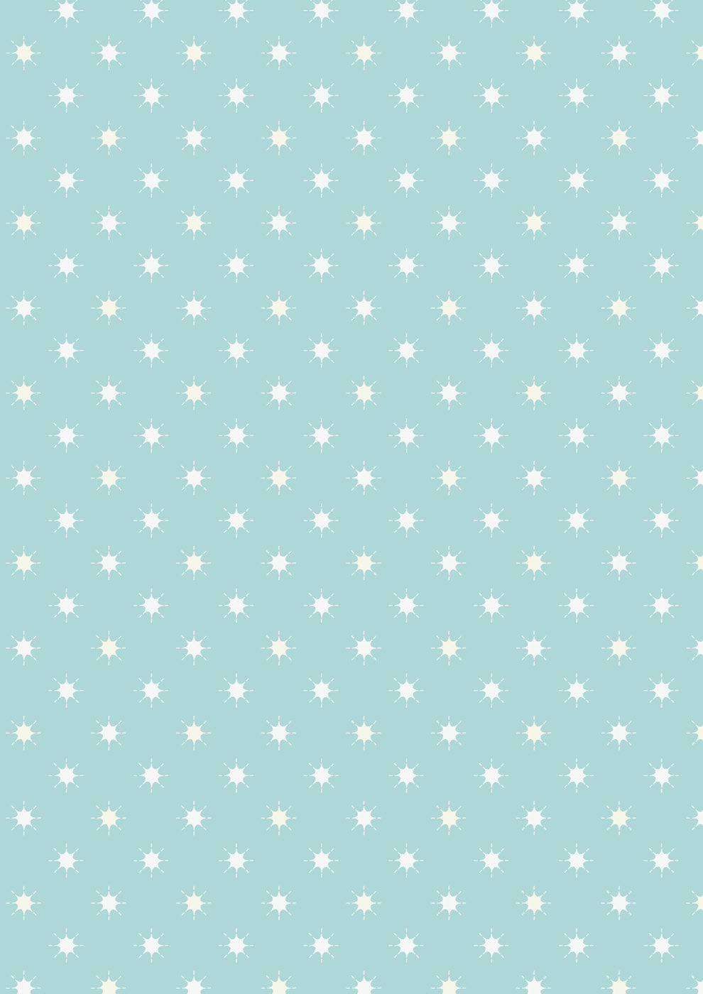 Lewis & Irene Fabric - Little stars on icy blue