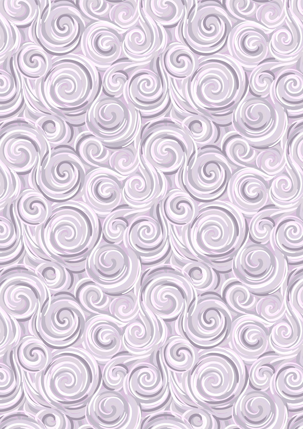 Lewis & Irene Fabric - Northern lights swirl warm lilac