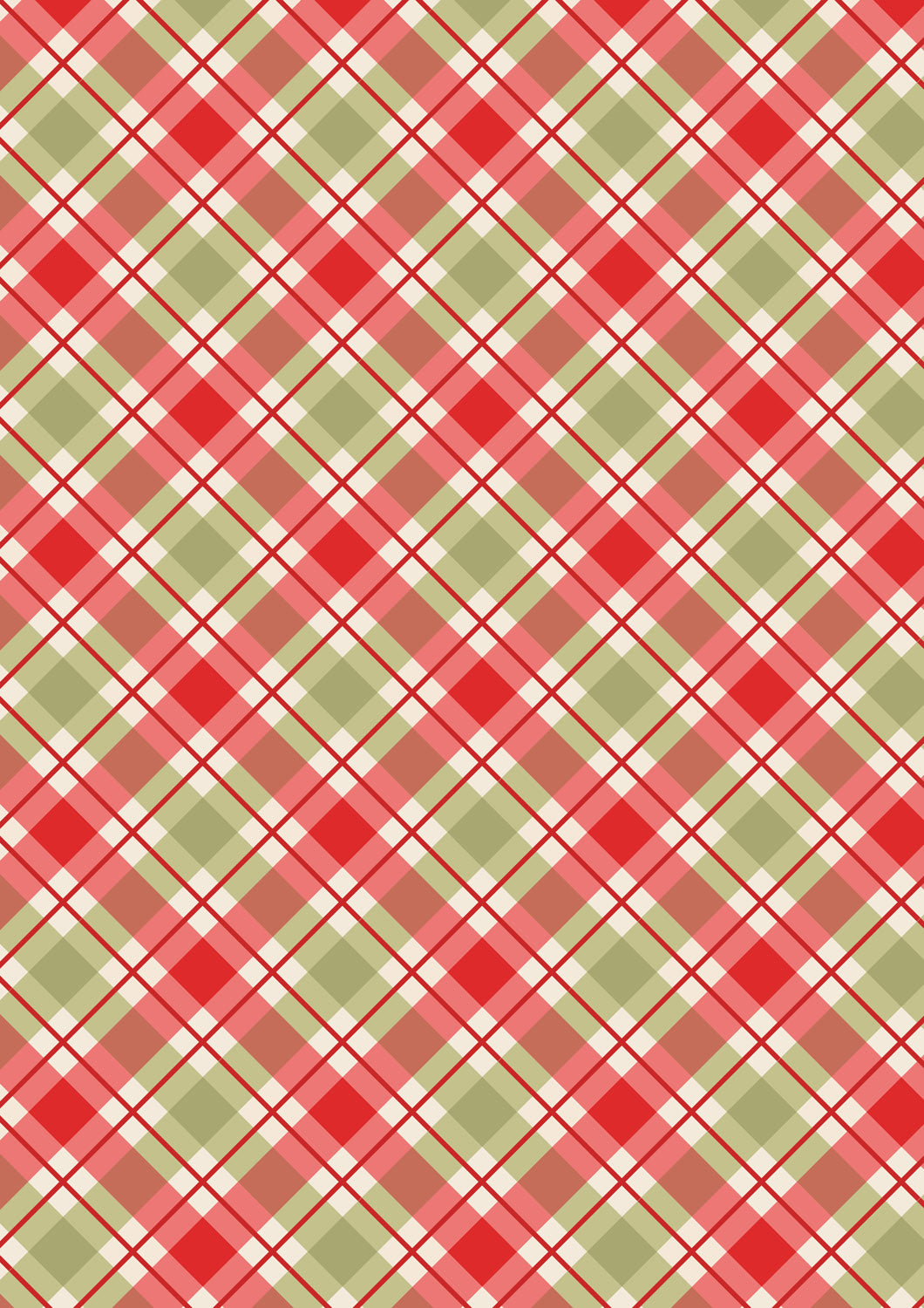 Lewis & Irene Fabric - Christmas check