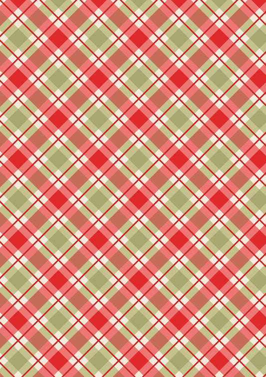 Lewis & Irene Fabric - Christmas check