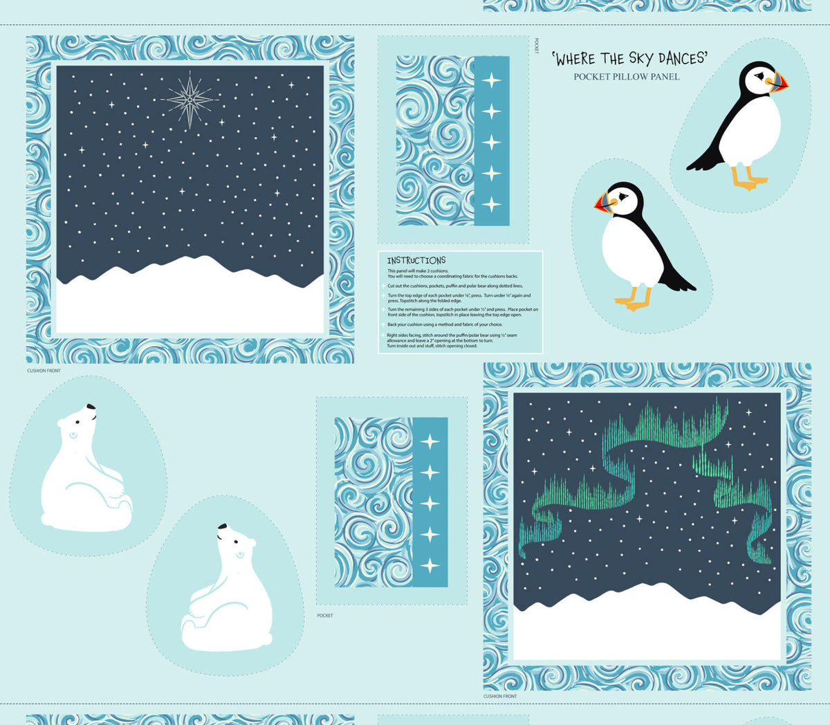 Lewis & Irene Fabric - Cushion panel
