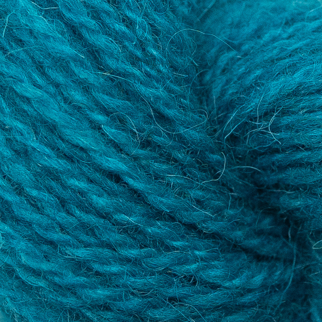 Hand Dyed 2 Ply Shetland Wool - Ocean Blue (25g Skein)