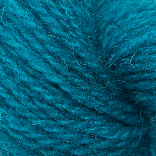 Hand Dyed 2 Ply Shetland Wool - Ocean Blue (25g Skein)