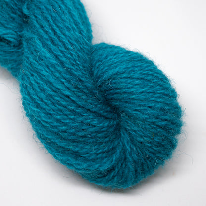 Hand Dyed 2 Ply Shetland Wool - Ocean Blue (25g Skein)