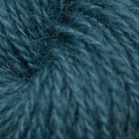 Hand Dyed 2 Ply Shetland Wool - Denim Blue (25g Skein)