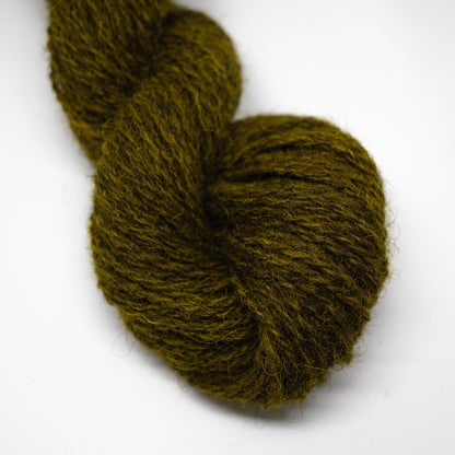 Hand Dyed 2 Ply Shetland Wool - Lichen Yellow (25g Skein)