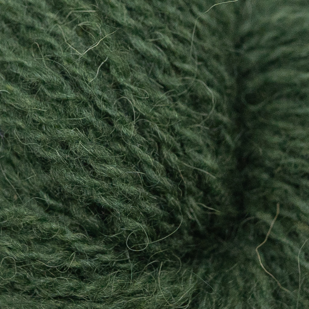 Hand Dyed 2 Ply Shetland Wool - Kelp (25g Skein)