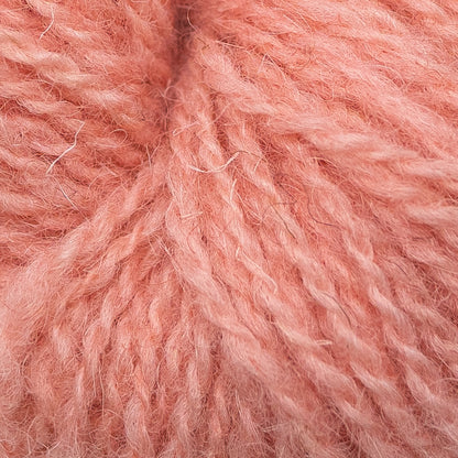 Hand Dyed 2 Ply Shetland Wool - Peach (25g Skein)