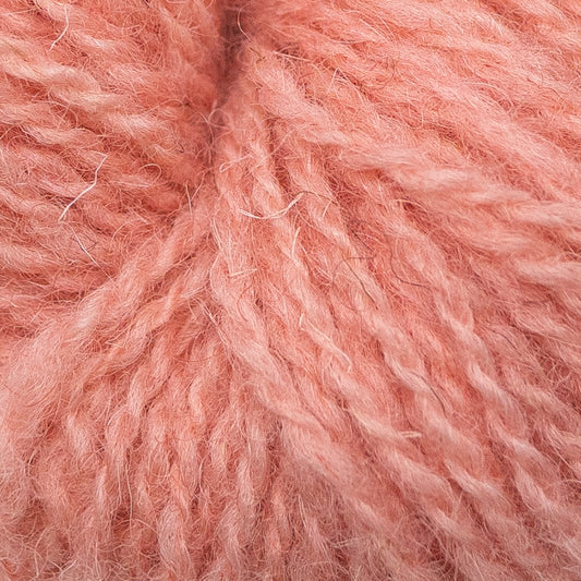Hand Dyed 2 Ply Shetland Wool - Peach (25g Skein)