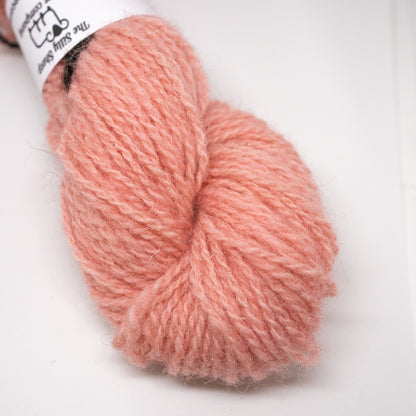 Hand Dyed 2 Ply Shetland Wool - Peach (25g Skein)