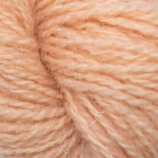 Hand Dyed 2 Ply Shetland Wool - Pale Peach (25g Skein)