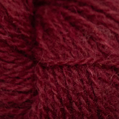 Hand Dyed 2 Ply Shetland Wool - Burgundy Red (25g Skein)
