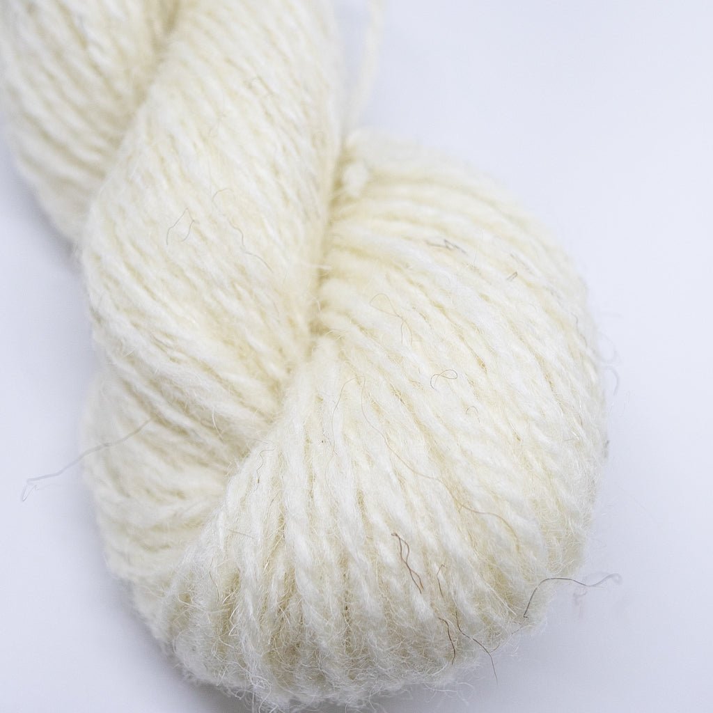 2 ply Shetland Wool 25g Skein - Natural Collection White