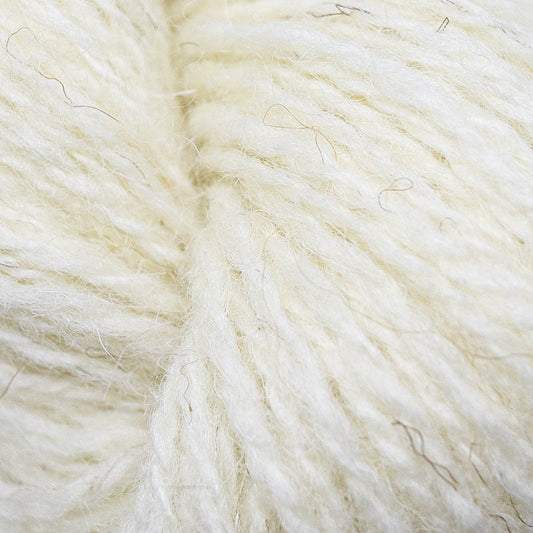 2 ply Shetland Wool 25g Skein - Natural Collection White
