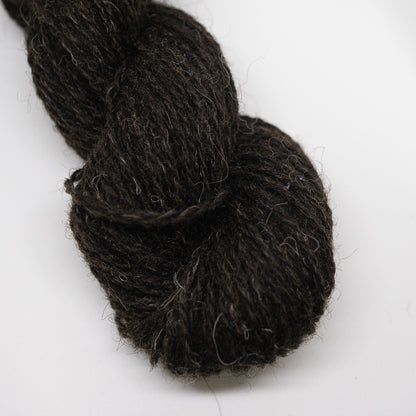 2 Ply Shetland Wool - Natural Shetland Black (25g Skein)