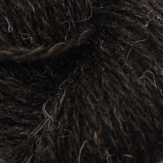 2 Ply Shetland Wool - Natural Shetland Black (25g Skein)