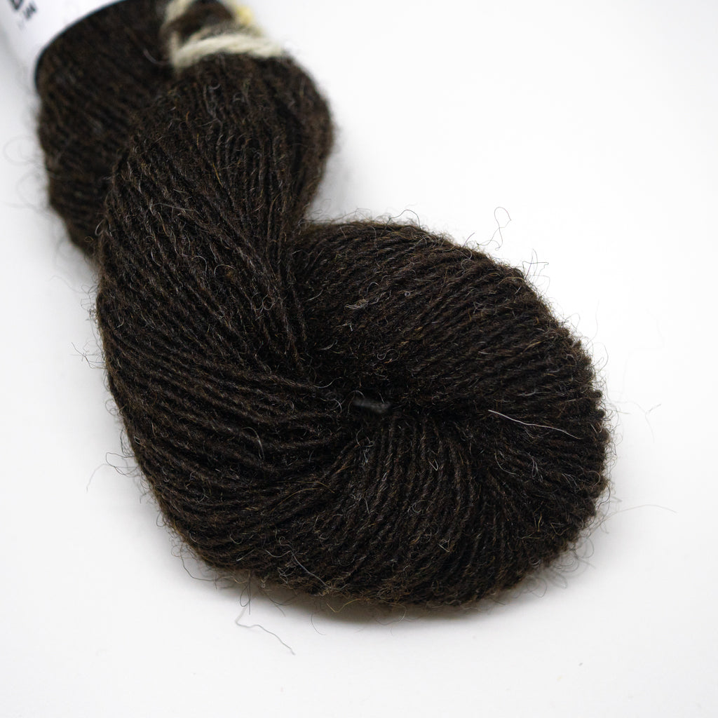 Lace Weight Shetland Wool - Natural Black (25g skein)