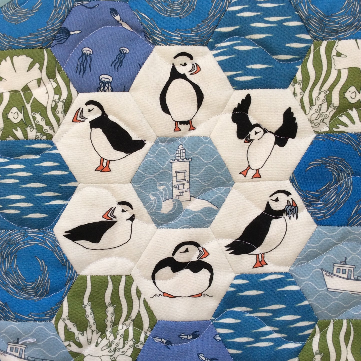 Sea Parrot Designs From the Deep - Fat Quarter